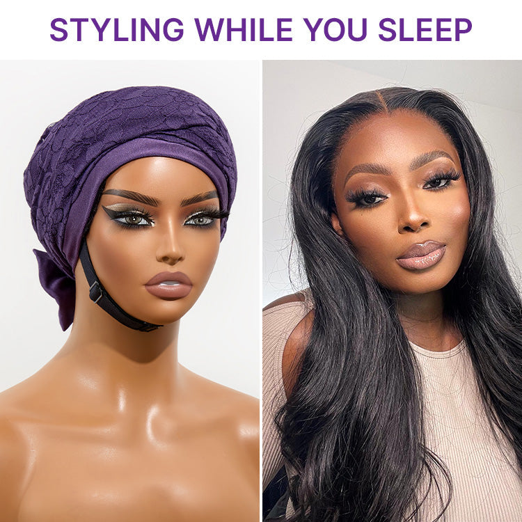 1PC Satin Wrap Bonnet for Long Hair, Frizz-Free Sleep & Effortless Waves by Morning | Add-on Item