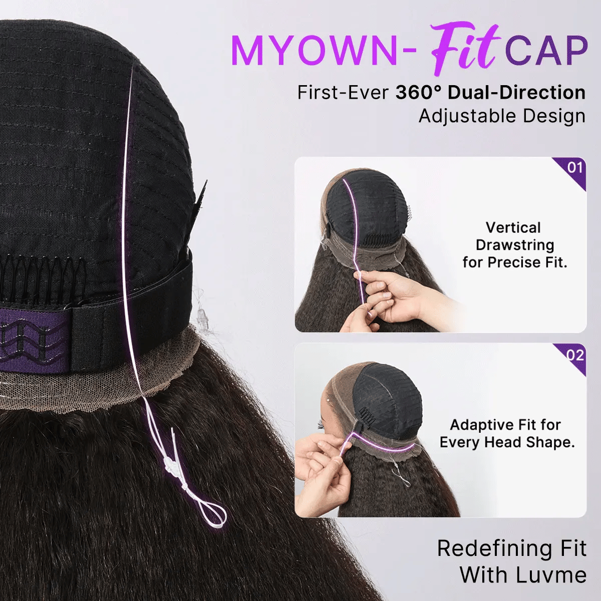 VIP ONLY | 360 HD Lace Free Parting Water Wave Wig Flexi-Fit Invisi Drawstring Cap & Pre-Cut Lace