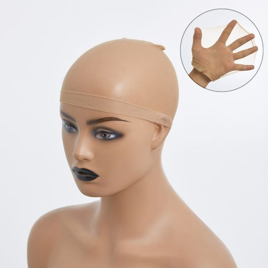 10pcs Stretchy HD Breathable Wig Caps with Non-Slip Elastic Band for Lace Frontal Wigs
