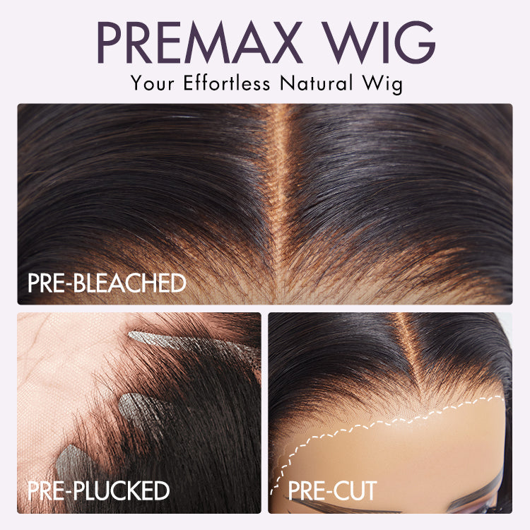 22 inches | PreMax Wigs | Blonde Mix Black Loose Wave Glueless 5x5 Closure HD Lace Wig Pre-Cut Lace