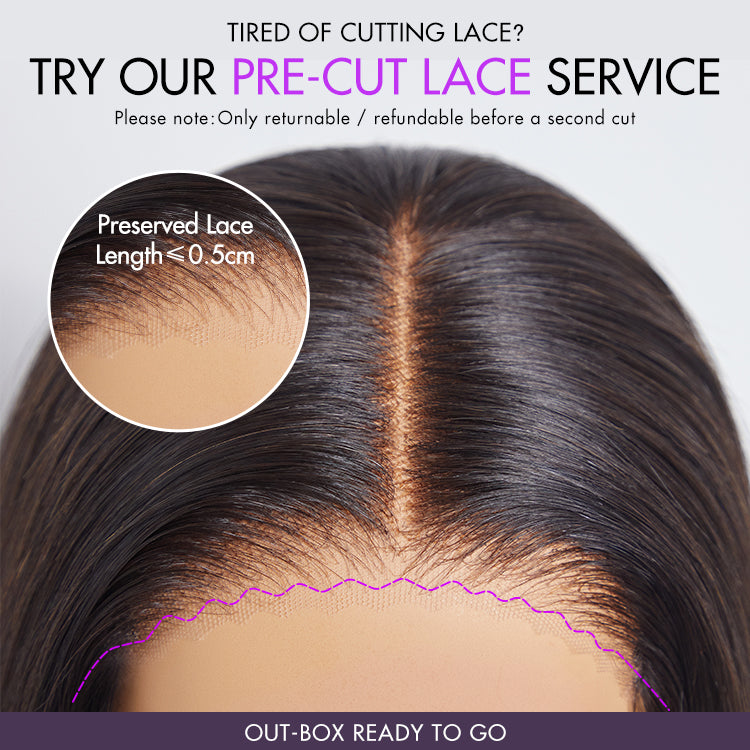 AirFit™ Scalp Care Wigs - Deep Parting Water Wave Human Hair Wig Glueless 11x6 Frontal HD Lace Curly Wig