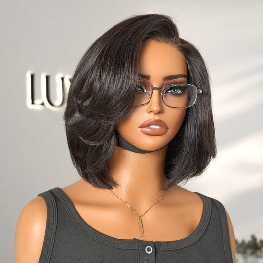 Chic & Natural Layered Bob Wig Pre-Cut Minimalist HD Lace Glueless Wig- US Only