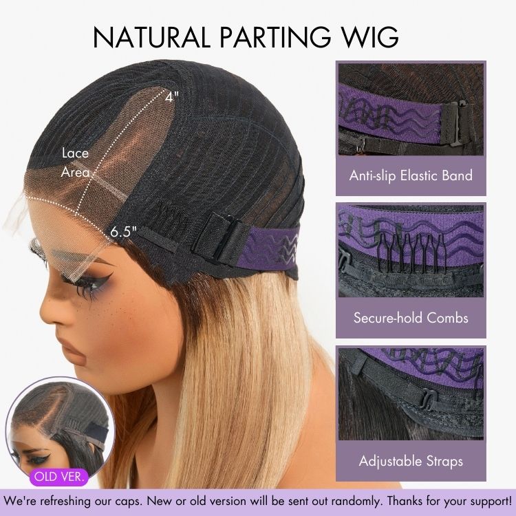 1 SEC INSTALL WIG | Mature Boss Brown Ombre Highlight / Natural Black Loose Wave Glueless Minimalist HD Lace Wig Pre-cut Lace