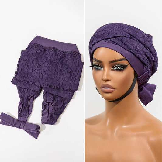 1PC Satin Wrap Bonnet for Long Hair, Frizz-Free Sleep & Effortless Waves by Morning | Add-on Item