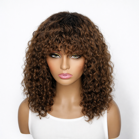 Outlet |  Throw On & Go Water Wave Omber Brown Glueless Wig