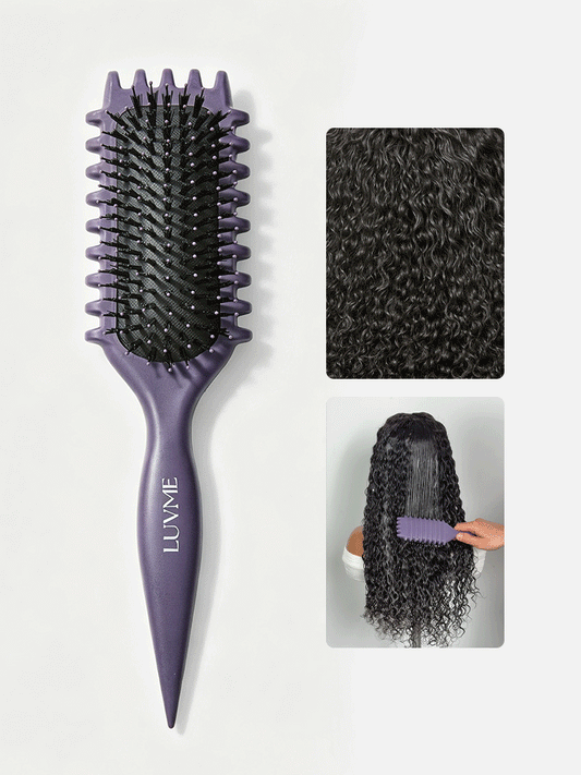 LUVME Curved Curl Repair Comb - Restores Shape and Smooths Messy Curls | Add-on Item
