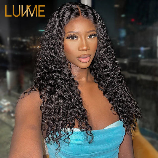 Luvme Gorgeous Deep Wave Full Hair Glueless 13x4 Frontal Undetectable HD Lace Long Wig 100% Human Hair